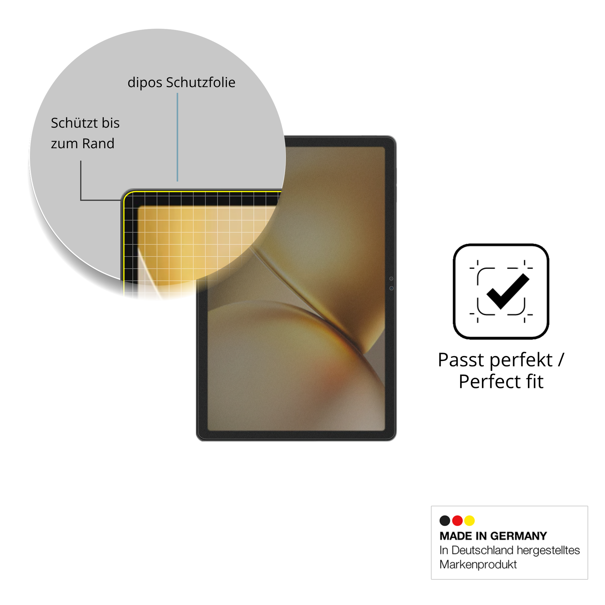 Schutz gegen Kratzer auf dem Blackview Zeno 10 11 Zoll Glas durch Schlüssel oder Ähnliches