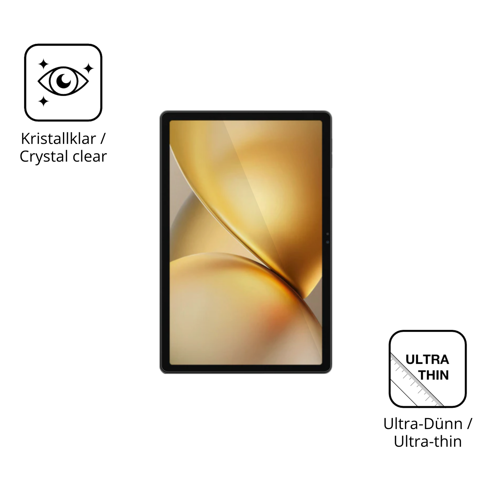 Dünne und klare Folie passend zugeschnitten für Blackview Zeno 10 11 Zoll