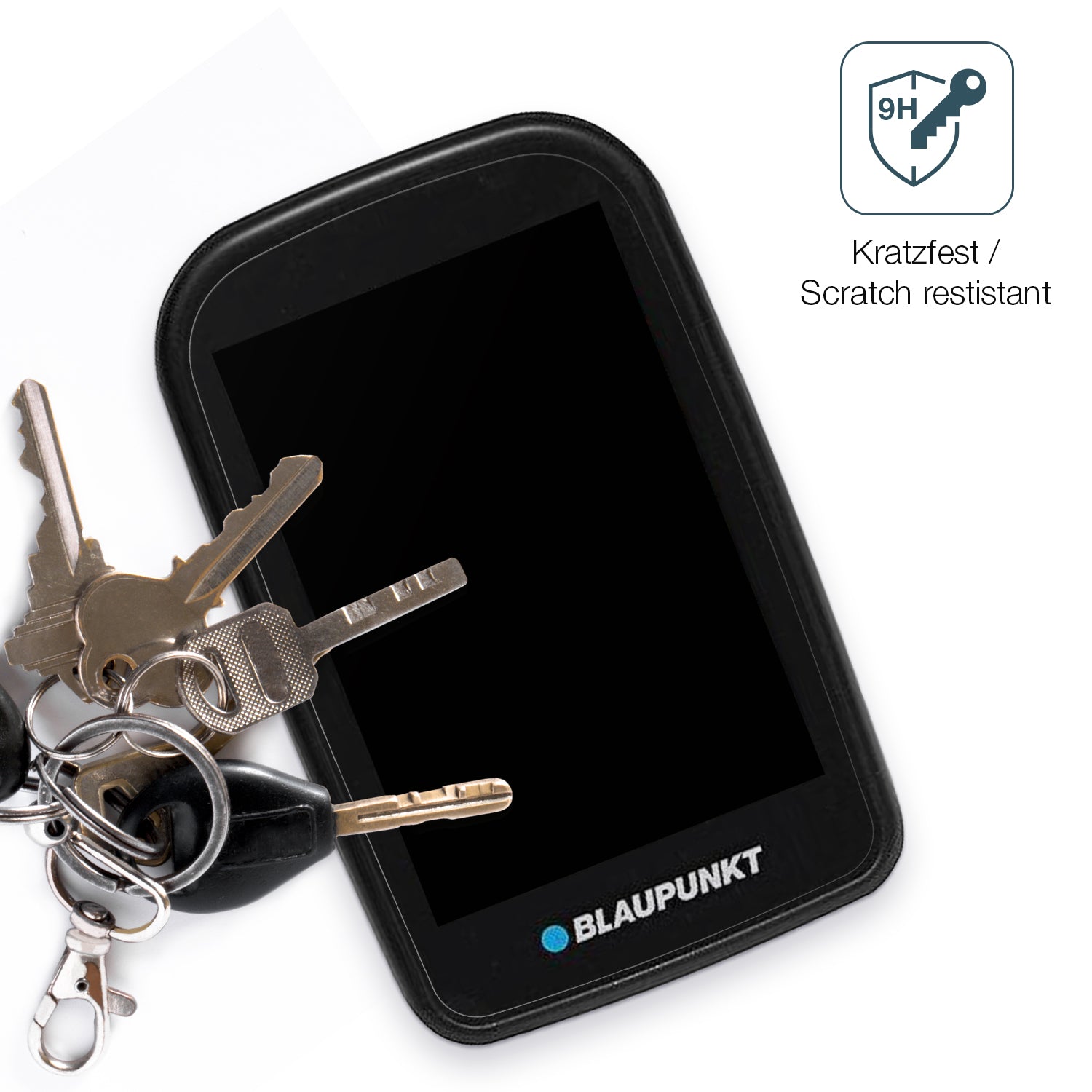 dipos Displayschutz für Blaupunkt Motopilot 35, mattierte Oberfläche, robuste Festigkeit und perfekte Passform