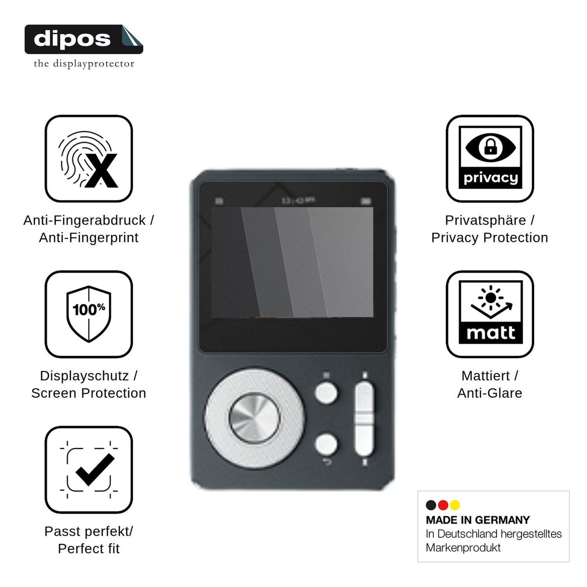 Screen Protector for Aiandcc M28 Privacy Filter 4-Way Protection dipos
