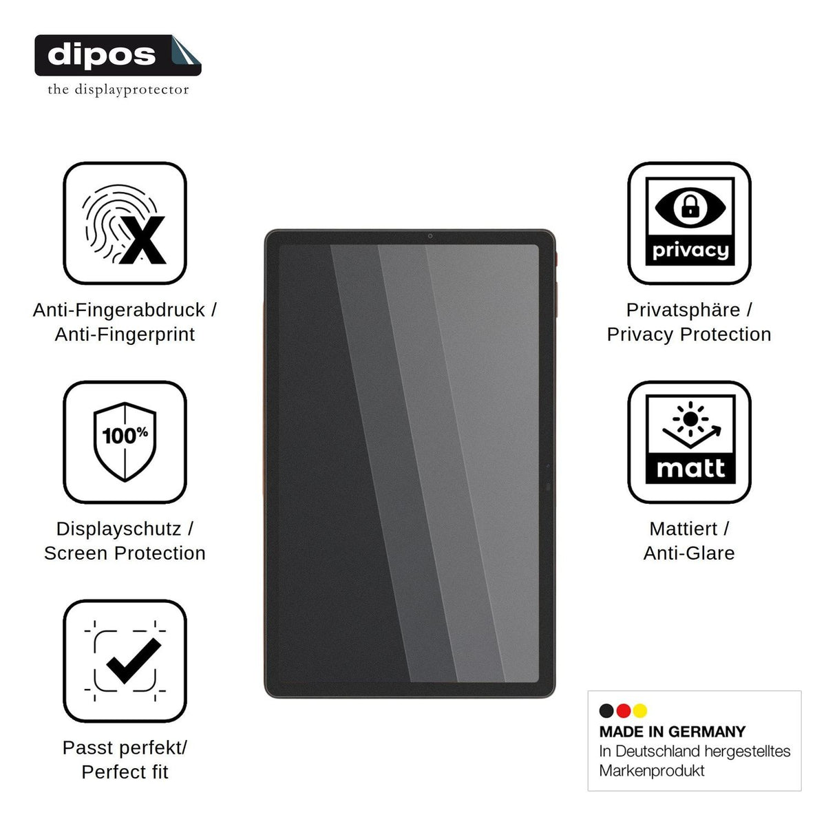 Screen Protector for Aiplus AI+ NovaTab 5G Privacy Filter 4-Way Protection dipos