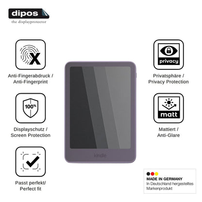 Screen Protector for Amazon Kindle 12th Generation Privacy Filter 4-Way Protection dipos