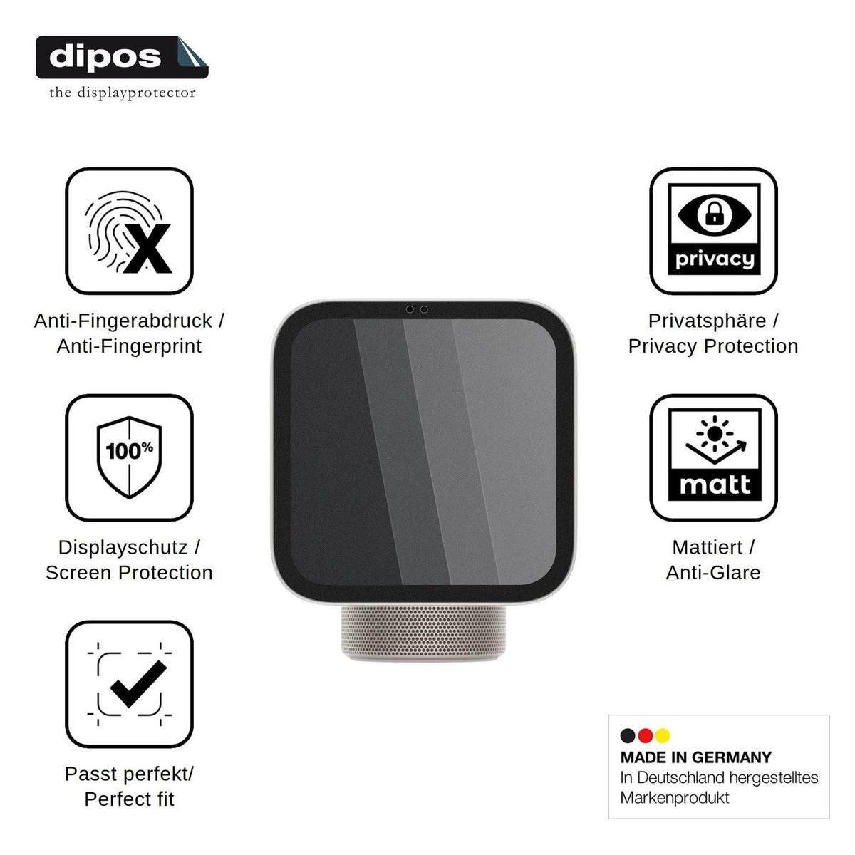 Screen Protector for Apple HomeView Privacy Filter 4-Way Protection dipos