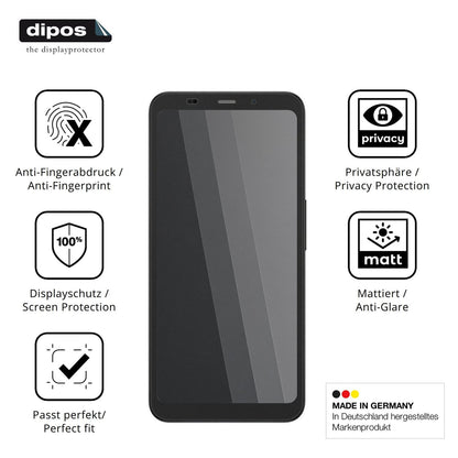 Privatsphäre-Schutz durch Sichtschutz-Folie passend zugeschnitten für Bigme Hibreak Dual2