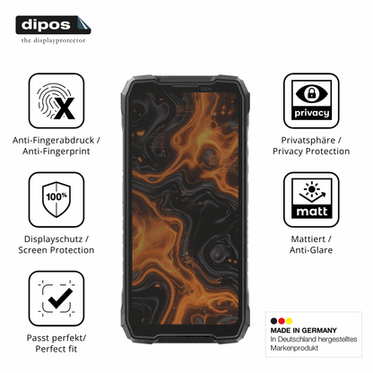 Privatsphäre-Schutz durch Sichtschutz-Folie passend zugeschnitten für Blackview Rock 5