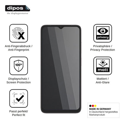 Screen Protector for Doogee Note 60 Privacy Filter 4-Way Protection dipos