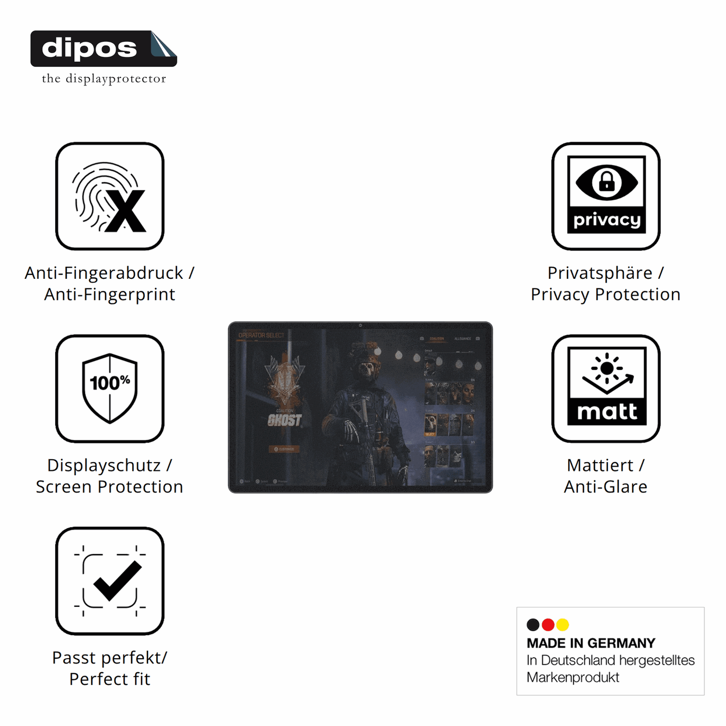 Privatsphäre-Schutz durch Sichtschutz-Folie passend zugeschnitten für DRIVNEXT M901