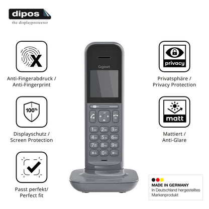 Privatsphäre-Schutz durch Sichtschutz-Folie passend zugeschnitten für Gigaset CL390