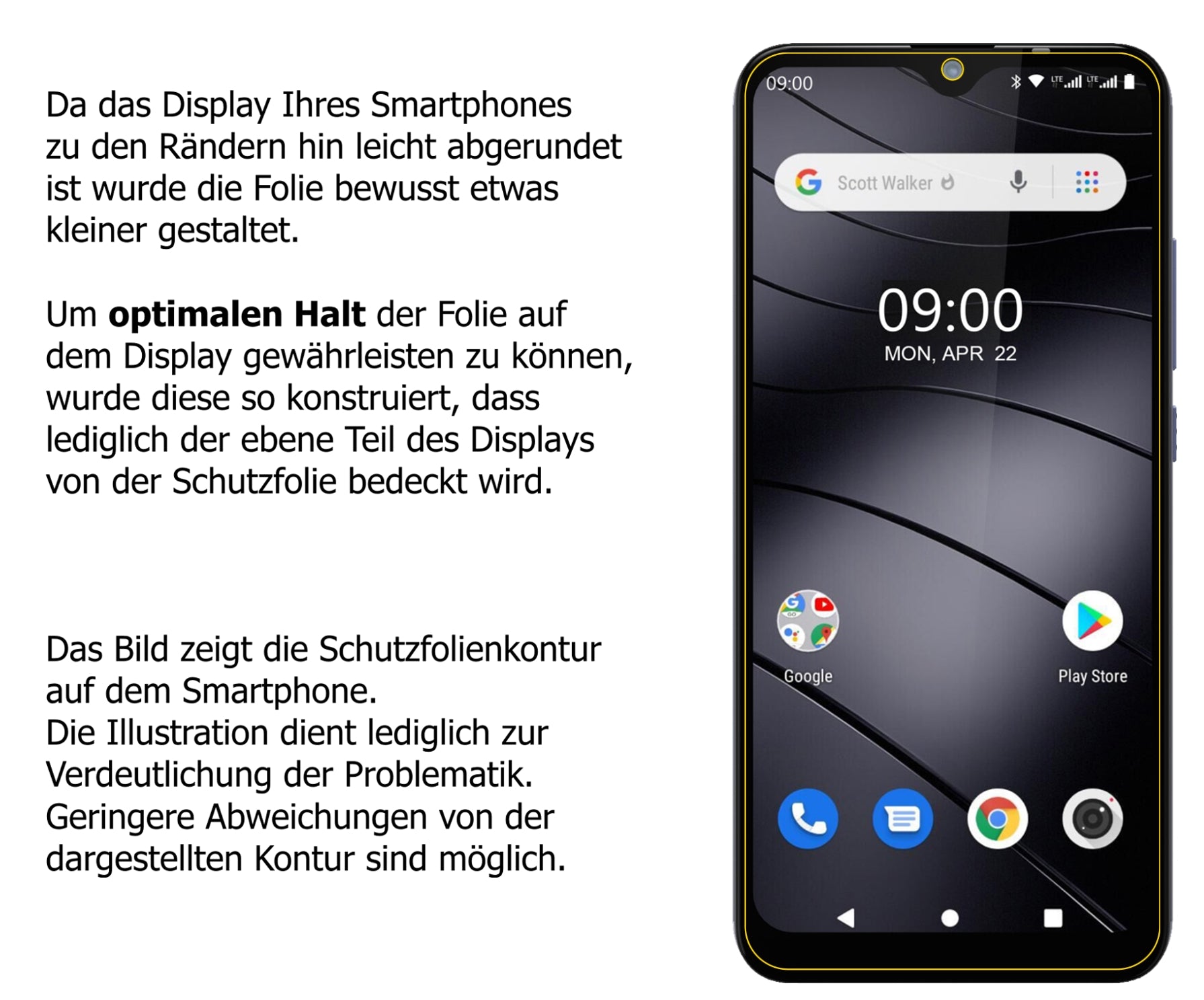Privatsphäre-Schutz durch Sichtschutz-Folie passend zugeschnitten für Gigaset GS110