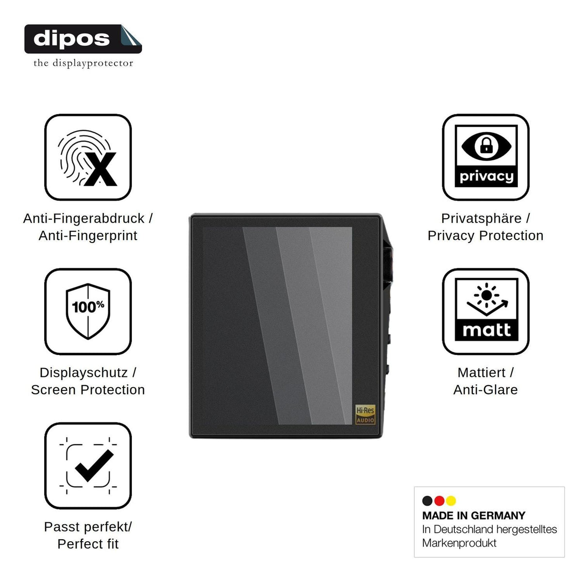 Screen Protector for HIDIZS AP80 Privacy Filter 4-Way Protection dipos