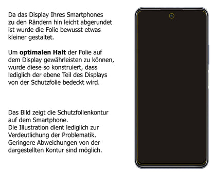 Privatsphäre-Schutz durch Sichtschutz-Folie passend zugeschnitten für Honor 10X Lite