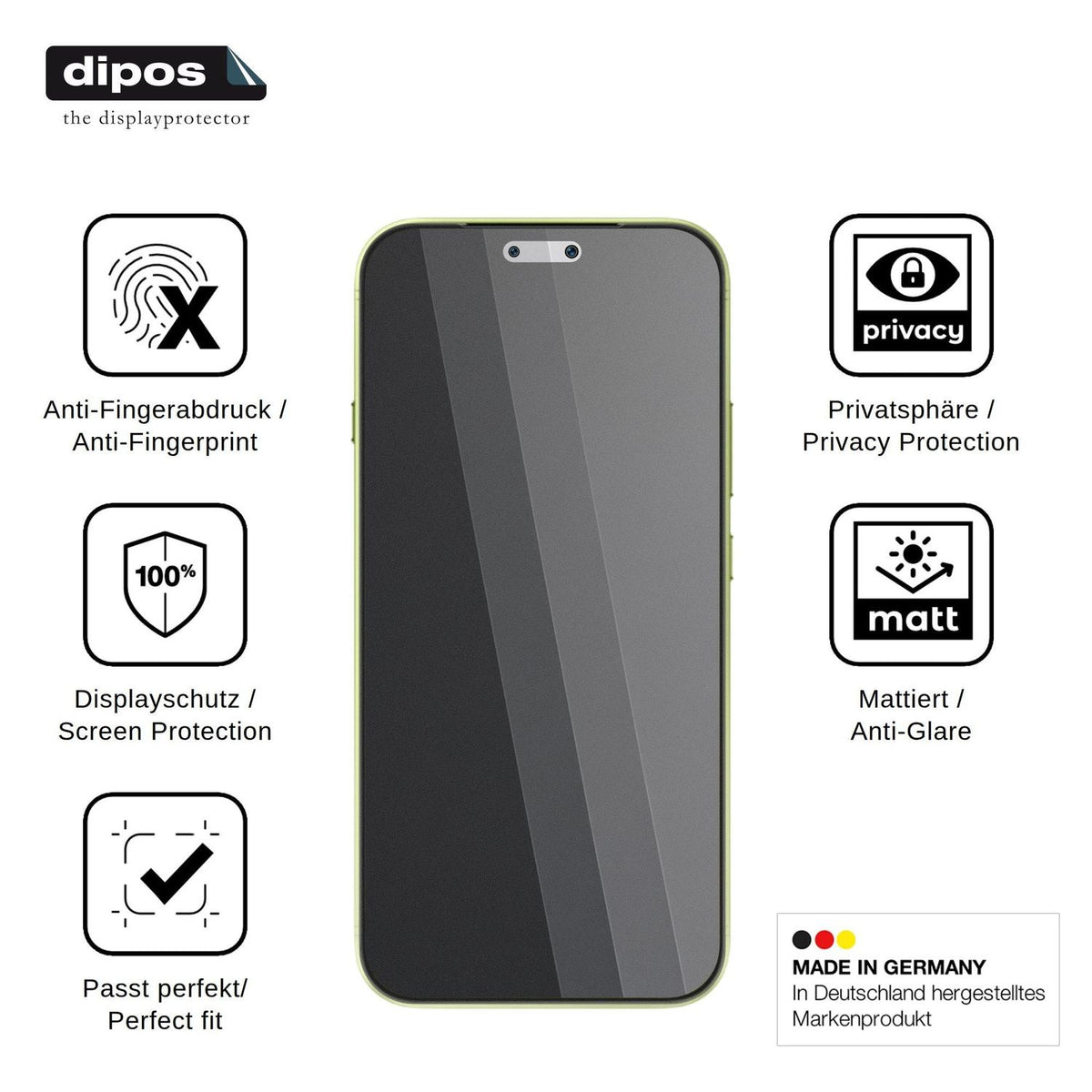Screen Protector for Honor Magic9 Pro Max Privacy Filter 4-Way Protection dipos