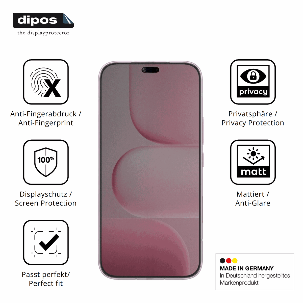 Privatsphäre-Schutz durch Sichtschutz-Folie passend zugeschnitten für Honor X80i
