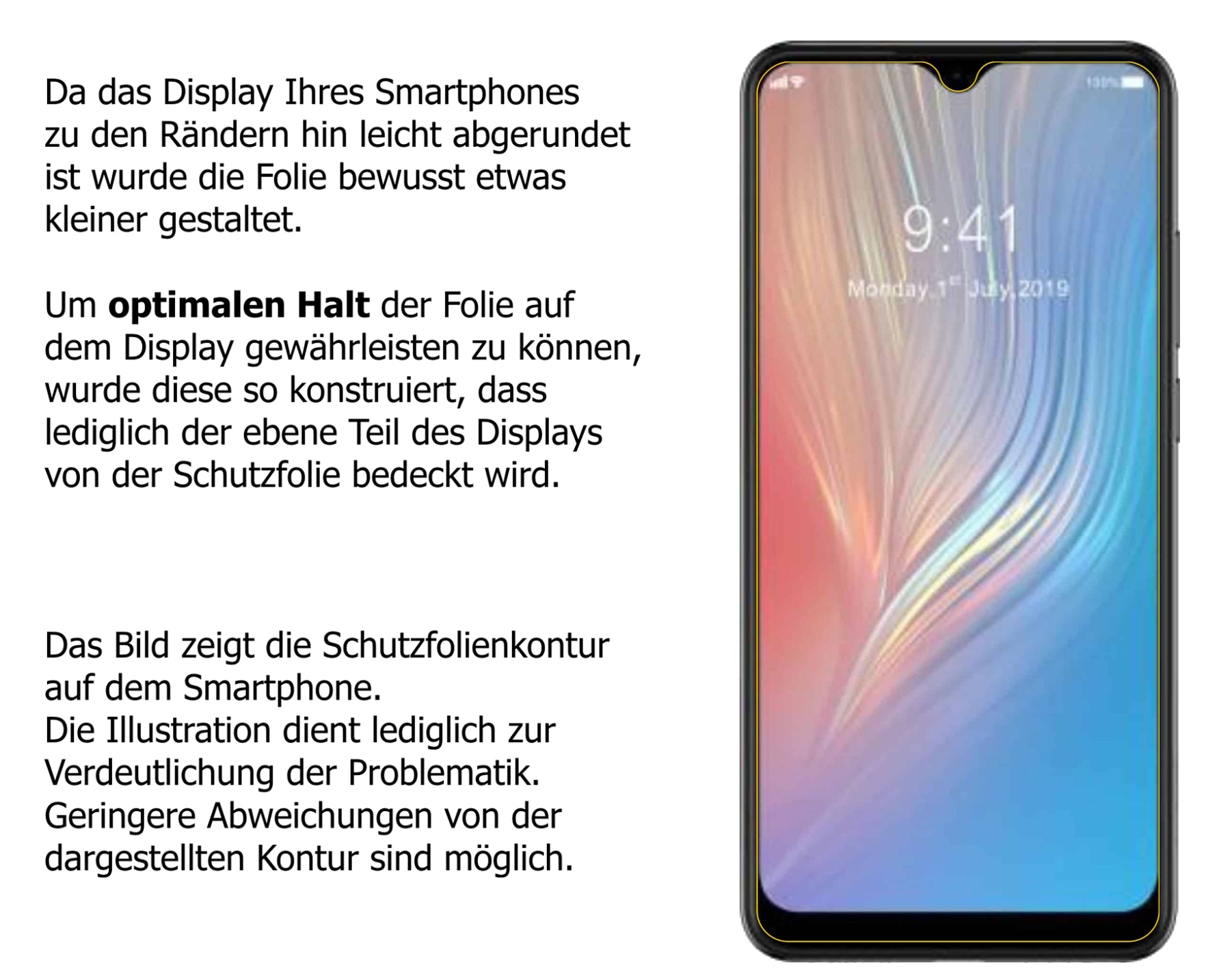 Privatsphäre-Schutz durch Sichtschutz-Folie passend zugeschnitten für HTC Wildfire X