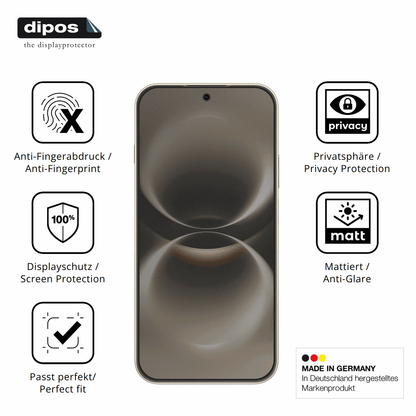 Privatsphäre-Schutz durch Sichtschutz-Folie passend zugeschnitten für Huawei Nova 15 Max