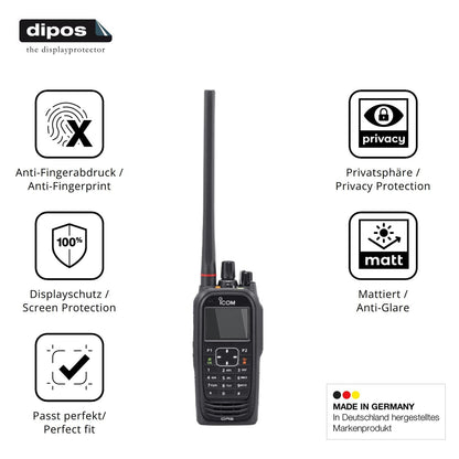 Privatsphäre-Schutz durch Sichtschutz-Folie passend zugeschnitten für Icom IC-F4400DT