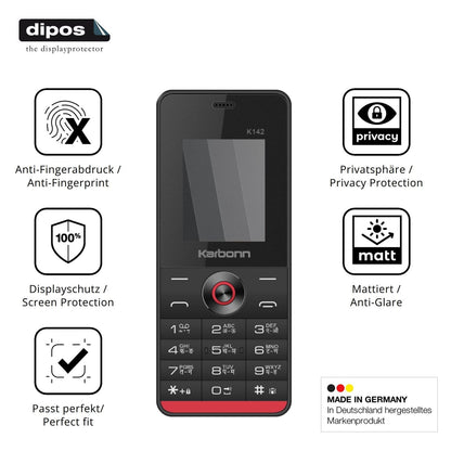 Privatsphäre-Schutz durch Sichtschutz-Folie passend zugeschnitten für Karbonn K142