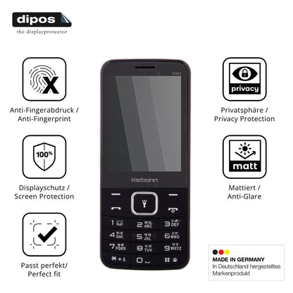 Privatsphäre-Schutz durch Sichtschutz-Folie passend zugeschnitten für Karbonn K880