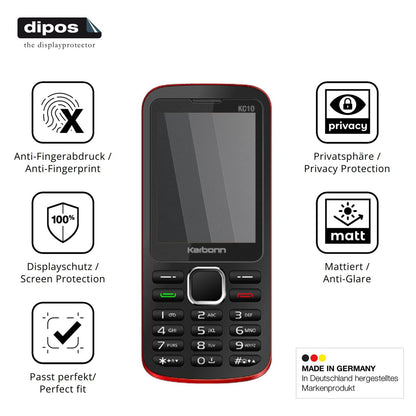 Privatsphäre-Schutz durch Sichtschutz-Folie passend zugeschnitten für Karbonn KC10