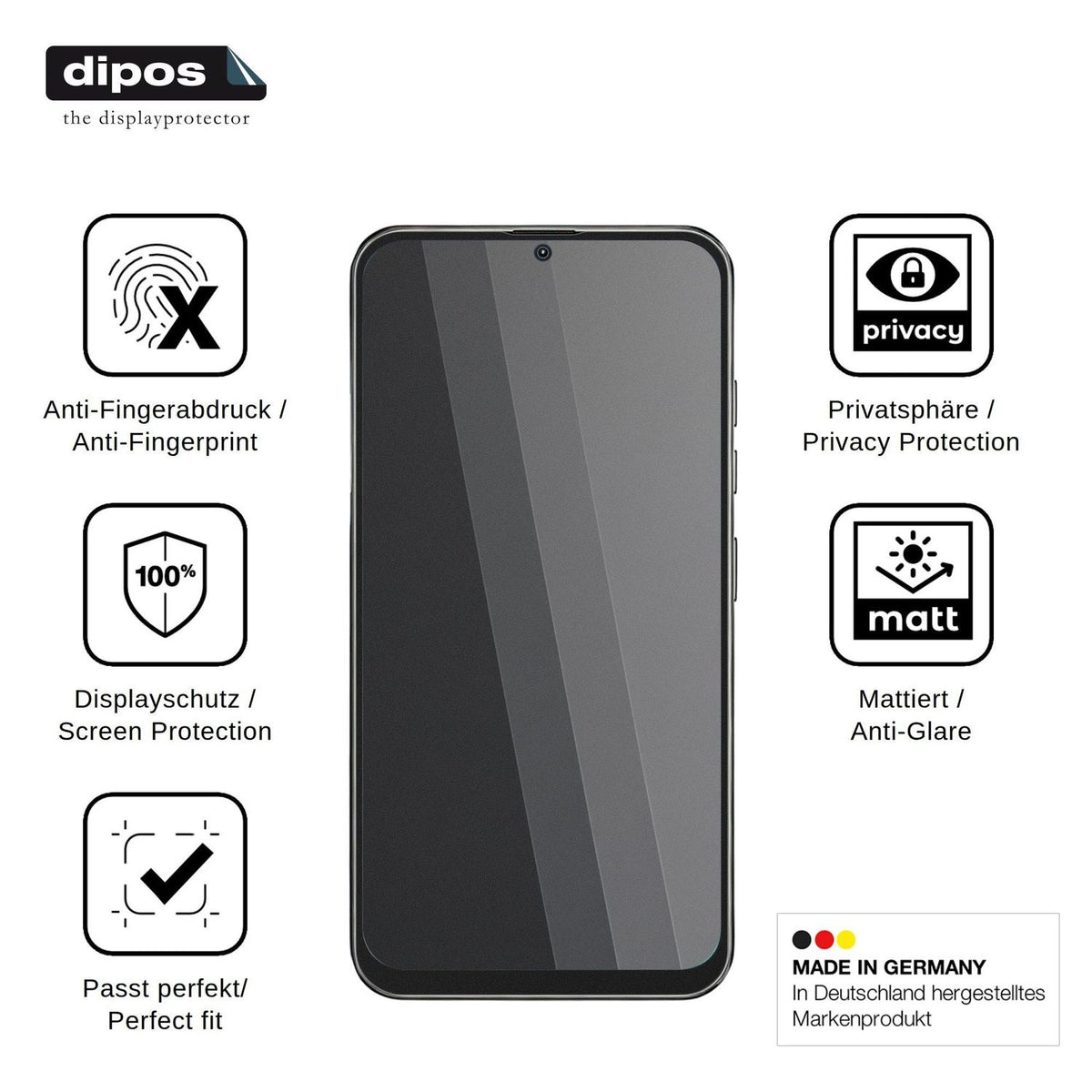 Screen Protector for LatsYrs L26 Ultra Privacy Filter 4-Way Protection dipos