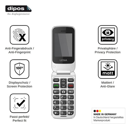 Screen Protector for LESIA F1 Privacy Filter 4-Way Protection dipos