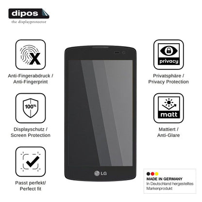 Screen Protector for LG Prime Plus H522F Privacy Filter 4-Way Protection dipos