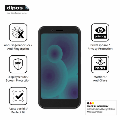 Privatsphäre-Schutz durch Sichtschutz-Folie passend zugeschnitten für Logicom Link