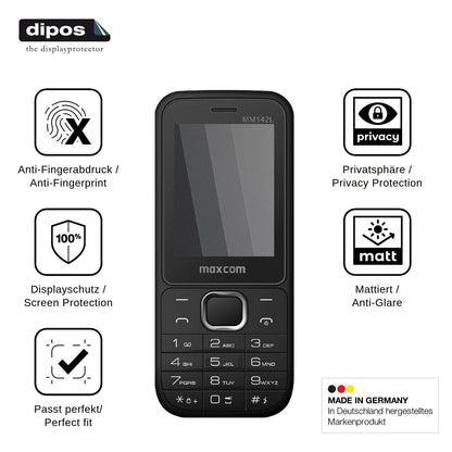 Screen Protector for MaxCom MM142L Privacy Filter 4-Way Protection dipos