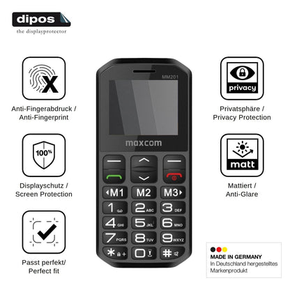 Screen Protector for MaxCom MM201 Privacy Filter 4-Way Protection dipos