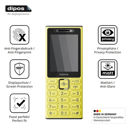 Privatsphäre-Schutz durch Sichtschutz-Folie passend zugeschnitten für Nokia 200 4G
