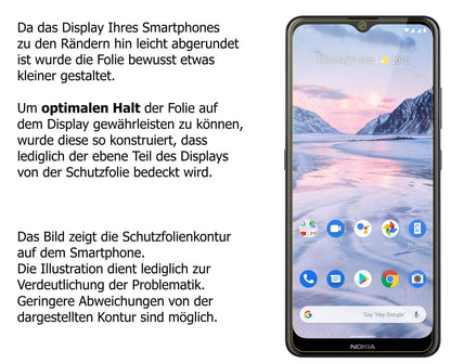 Privatsphäre-Schutz durch Sichtschutz-Folie passend zugeschnitten für Nokia 46114