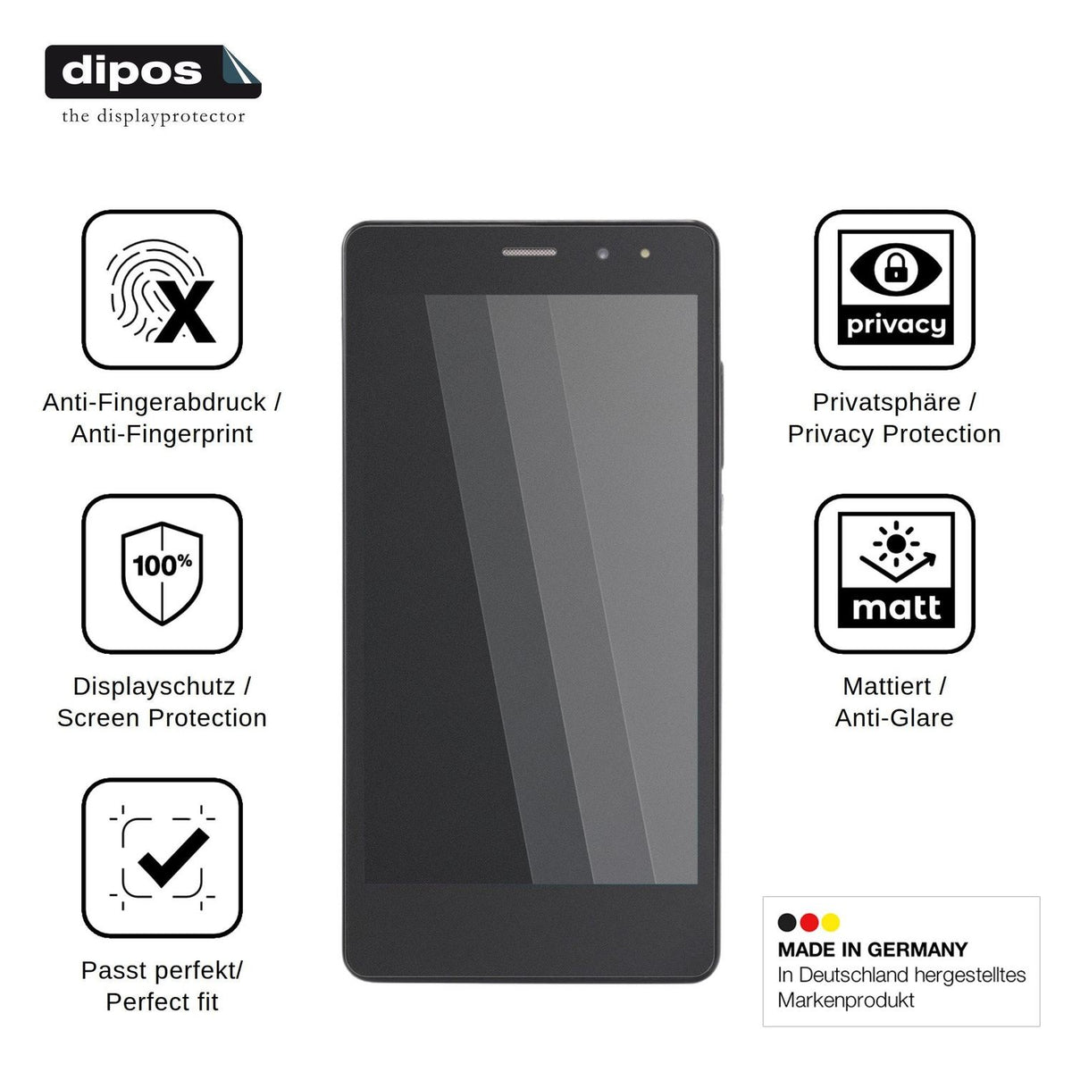 Screen Protector for Nomi i502 Drive Privacy Filter 4-Way Protection dipos