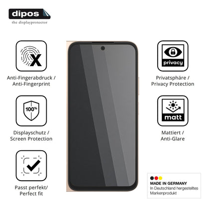 Privatsphäre-Schutz durch Sichtschutz-Folie passend zugeschnitten für Oppo A6 5G