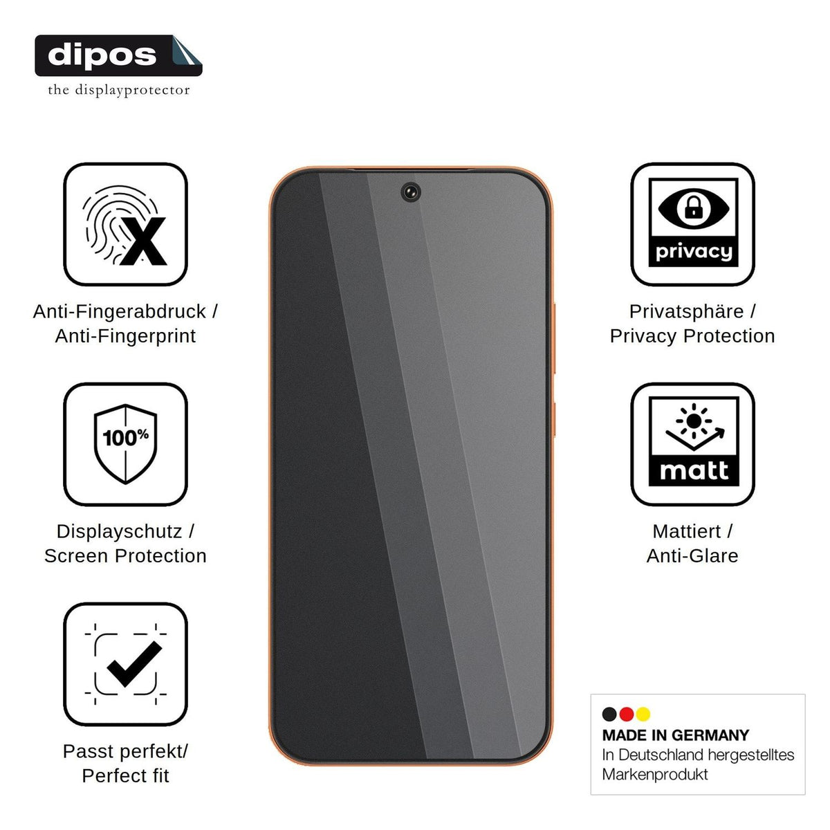 Screen Protector for Oppo K14 Plus Privacy Filter 4-Way Protection dipos