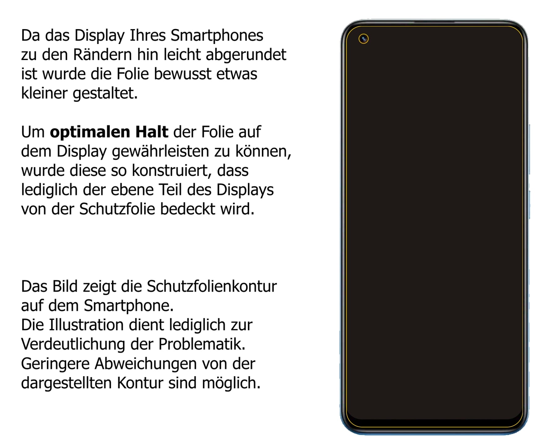 Privatsphäre-Schutz durch Sichtschutz-Folie passend zugeschnitten für Oppo Realme 8 Pro