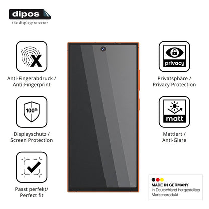 Privatsphäre-Schutz durch Sichtschutz-Folie passend zugeschnitten für Oukitel C67