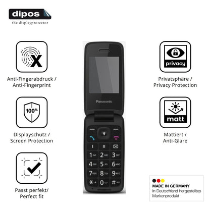 Privatsphäre-Schutz durch Sichtschutz-Folie passend zugeschnitten für Panasonic KX-TU410