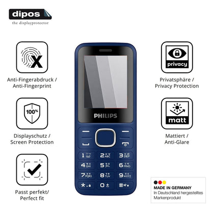 Privatsphäre-Schutz durch Sichtschutz-Folie passend zugeschnitten für Philips E2104