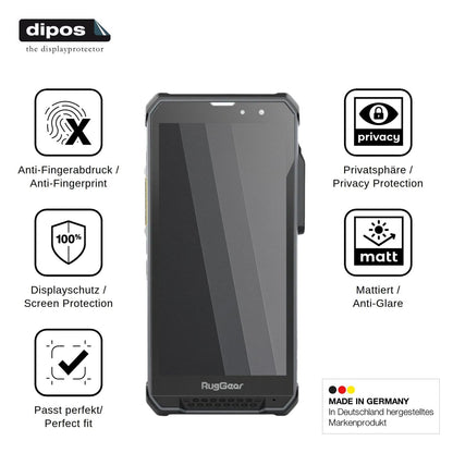 Screen Protector for RugGear RG880i Privacy Filter 4-Way Protection dipos