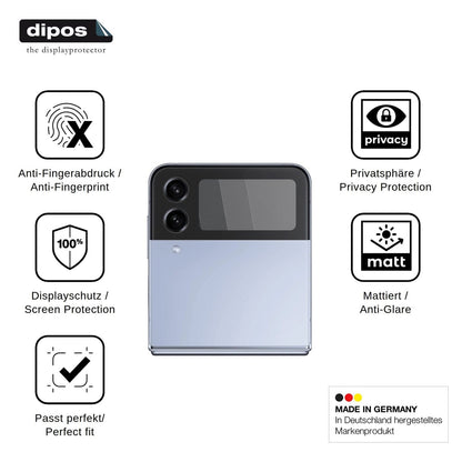 Screen Protector for Samsung Galaxy Z Flip4 5G Outside Privacy Filter 4-Way Protection dipos