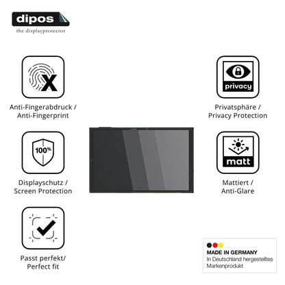 Privatsphäre-Schutz durch Sichtschutz-Folie passend zugeschnitten für SOLVYXEN M623 10.6 Zoll