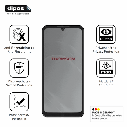 Privatsphäre-Schutz durch Sichtschutz-Folie passend zugeschnitten für Thomson Origin 680