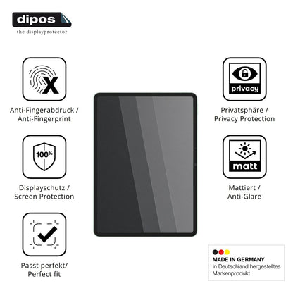 Privatsphäre-Schutz durch Sichtschutz-Folie passend zugeschnitten für Vivo Pad5c