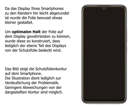 Dünne und klare Folie passend zugeschnitten für Vivo X50E