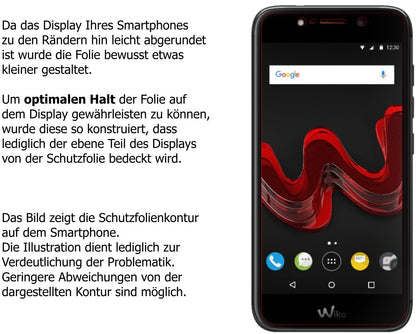 Schutzfolie mit optimaler Passform, zur Verwendung mit Hüllen geeignet