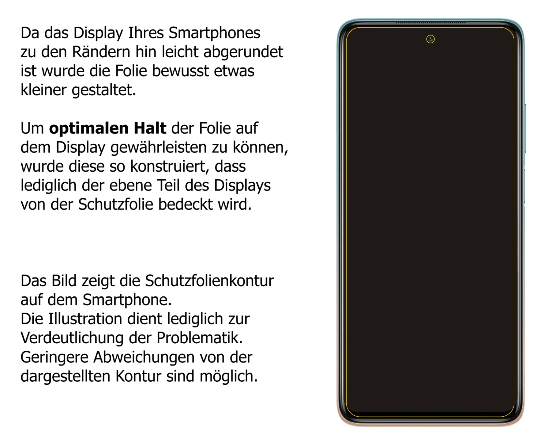 Privatsphäre-Schutz durch Sichtschutz-Folie passend zugeschnitten für Xiaomi Mi 10i 5G