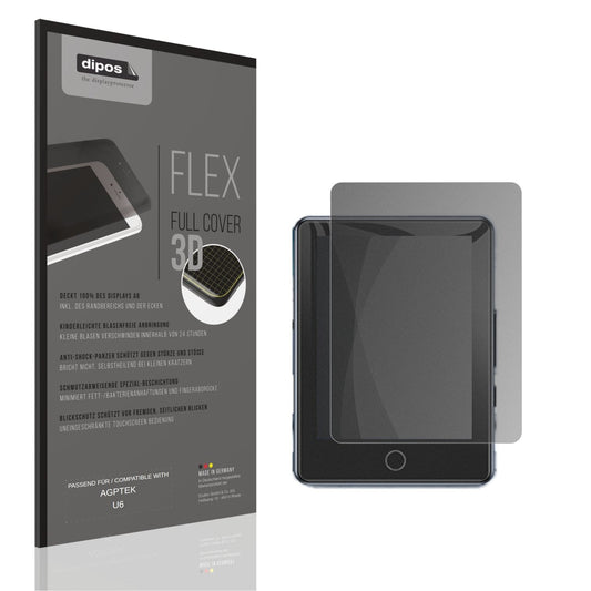 Blickschutzfolie von dipos passend für AGPTEK U6, 100% Displayabdeckung und blasenfreie Montage