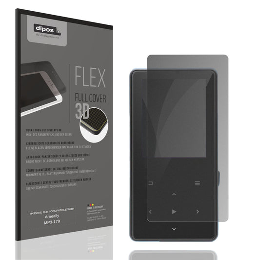 Blickschutzfolie von dipos passend für Aroeally MP3-179, 100% Displayabdeckung und blasenfreie Montage