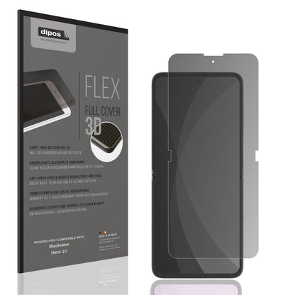 Blickschutzfolie von dipos passend für Blackview Hero 10 Innenseite, 100% Displayabdeckung und blasenfreie Montage