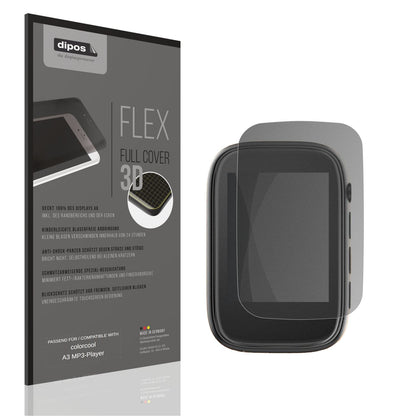 Blickschutzfolie von dipos passend für colorcool A3 MP3-Player, 100% Displayabdeckung und blasenfreie Montage